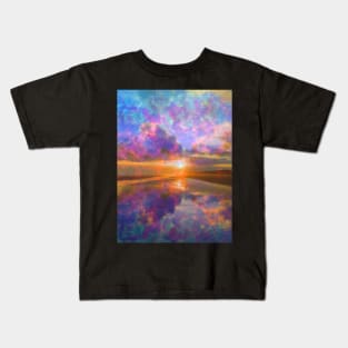 Colorful Sunset by Jan Marvin Kids T-Shirt